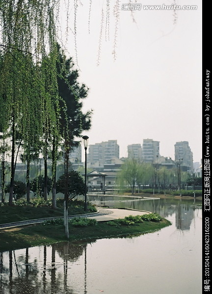 义乌雪峰公园春天杨柳,景观园林,建筑摄影,摄影,汇图网www.huitu.com