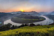 3月22日梦幻金色徽州油菜花风光人文春季采风花絮